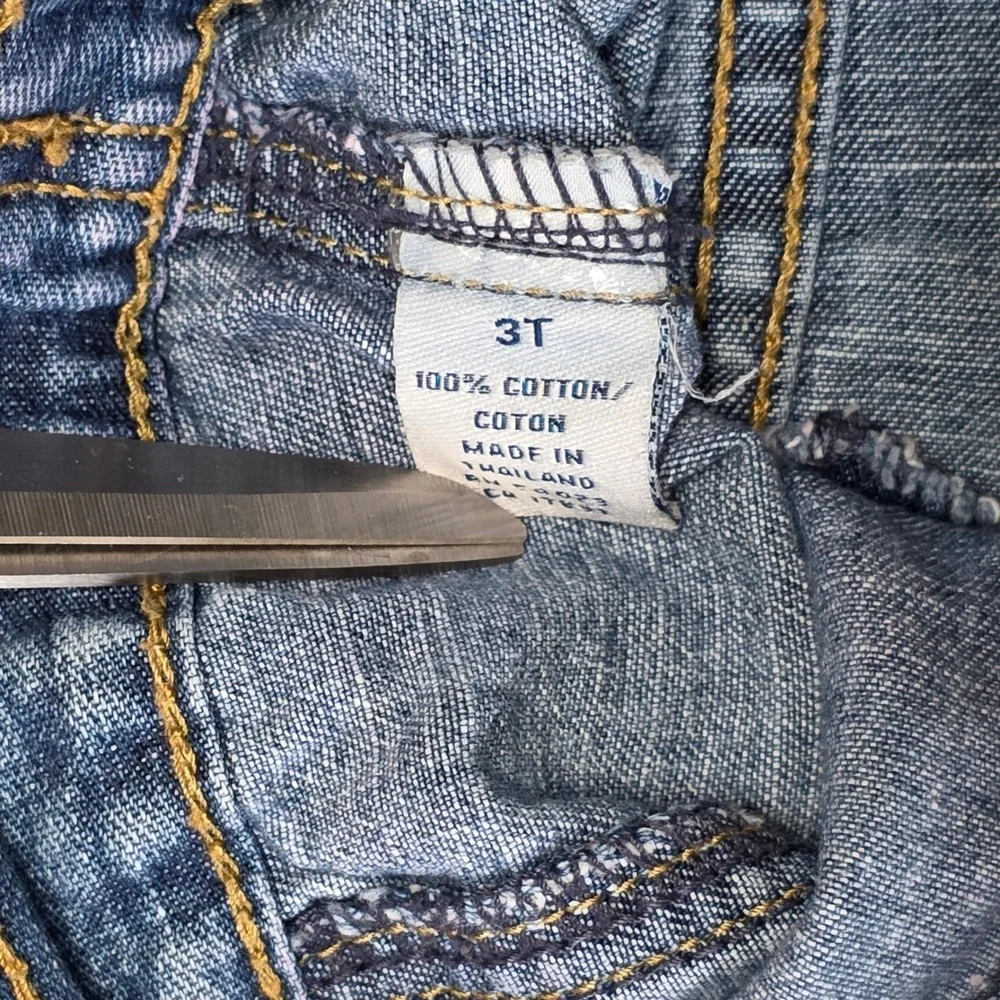 Old Navy Trucker Jacket Girl's Size‎ 3T Blue Denim Medium Wash 100% Cotton